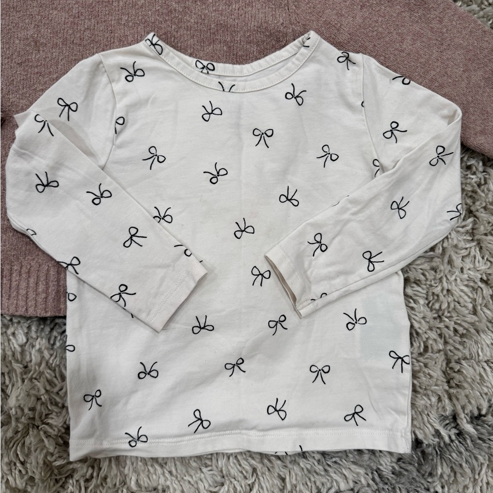Darling Zara sweater and H&M bow shirt bundle - Picture 2 of 8